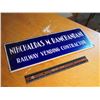 Image 1 : Railway Vending Contractor Porcelain Sign, Nihchaldas M. Ramchandani