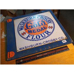 Washburn Crosby Gold Medal Flour Sign Mounted To Wood