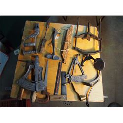 Lot Of Metal Tools And Instruments (Massey Harris, etc)