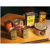 Image 1 : Lot Of Tins (Kaffee Hag, Watkins, Blue Ribbon, American Shuffleboard, Pratts)