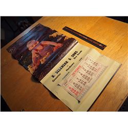 1947 Selensak And Sons Calendar, Portreeve Sask