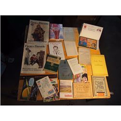 Misc Paper Related (Farm and Fireside, 1922, Indians of Canada, Forum, Red Rose, Blue Ribbon etc:)