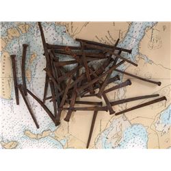 Lot Of Original Pre 1904 Square Nails