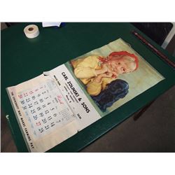 1959 Cockshutt & Imperial Oil Advertising Calendar, Meath Park Sk.