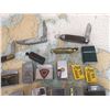 Image 3 : Large Lot Of Vintage Lighters And Pocket Knives (vary in condition)