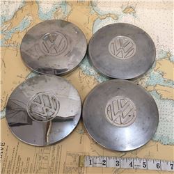 Lot Of Four Vintage Volkswagon VW Hubcap Centre Caps