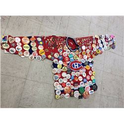 Vintage Montreal Canadiens Jersey, Covered In Pin’s