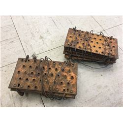 Antique Tire Chain Pads, Model T, (2)