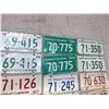 Image 2 : Saskatchewan Licence Plates, Matching Sets (9) (‘68-’76)