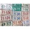 Image 3 : Saskatchewan Licence Plates, Matching Sets (9) (‘68-’76)
