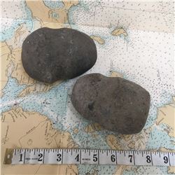 Native American Stone Hammer Heads (2)