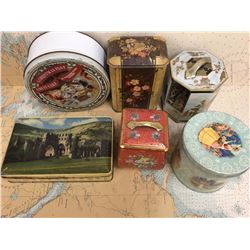 Lot Of Assorted Tins (6)