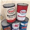 Image 3 : Lot Of Oil Quarts (5) (Esso, Mobiloil, Super RPM) All Empty