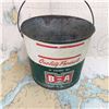 Image 1 : British American, B/A, Bow-Tie Grease Pail, 10Lbs
