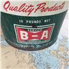 Image 2 : British American, B/A, Bow-Tie Grease Pail, 10Lbs