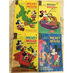 Mickey Mouse Comic Books (4), 1960’s