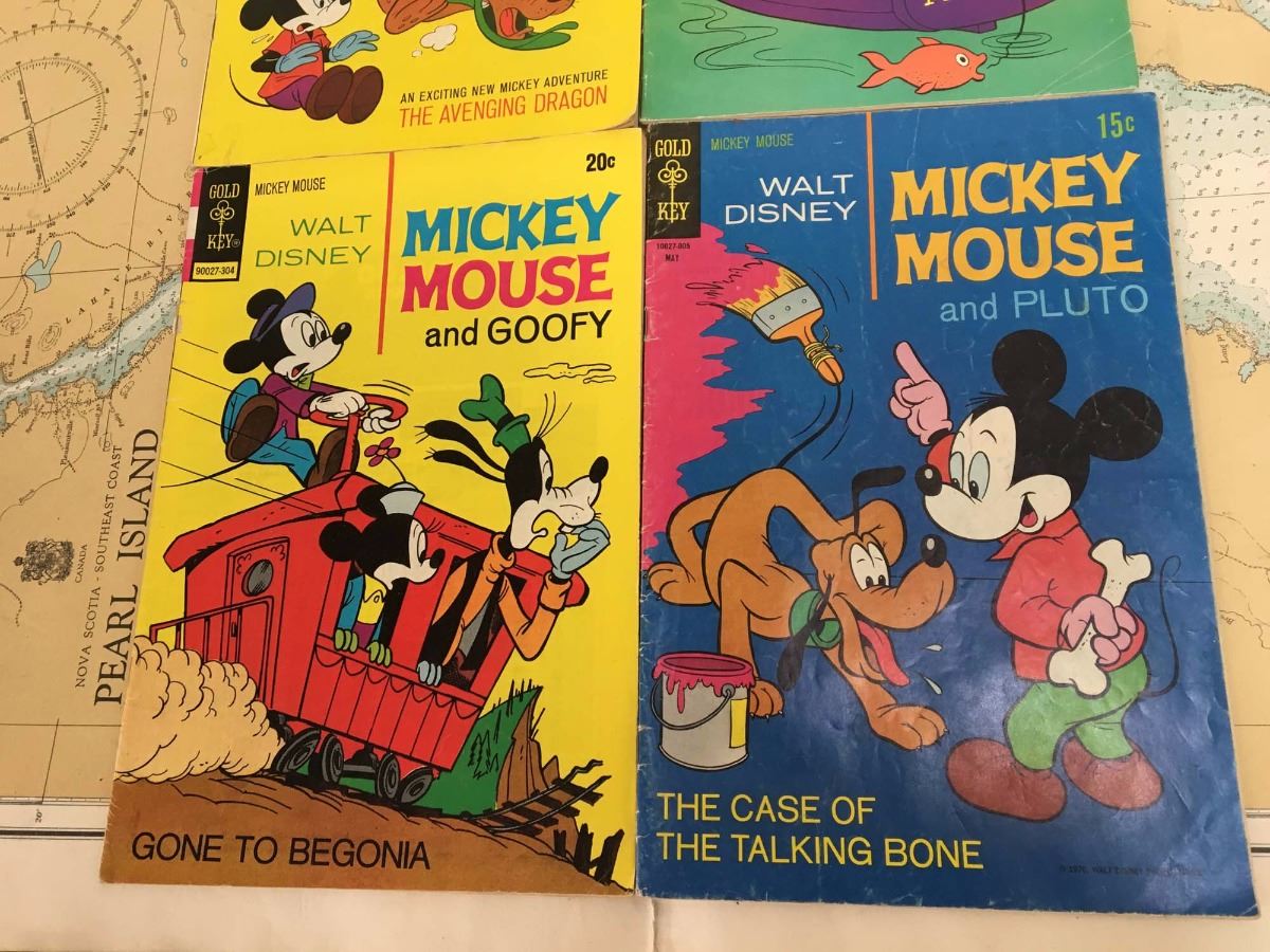 Mickey Mouse Comic Books (4), 1960’s