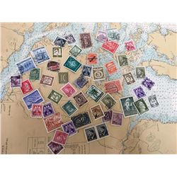 Lot Of Nazi And Nazi Occupied Stamps (WW2)