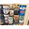 Image 4 : Lot Of Oil Tins And More (Texaco, Esso, Quaker State, B/A, Shell, Etc.)