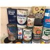 Image 5 : Lot Of Oil Tins And More (Texaco, Esso, Quaker State, B/A, Shell, Etc.)