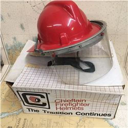 Vintage Firefighter Helmet W/ Box