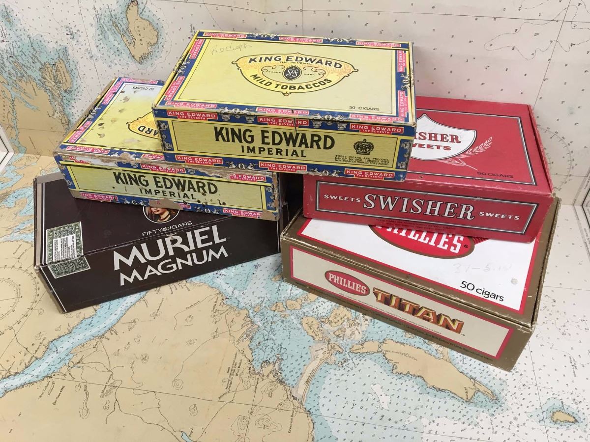 Lot Of Vintage Cigar Boxes