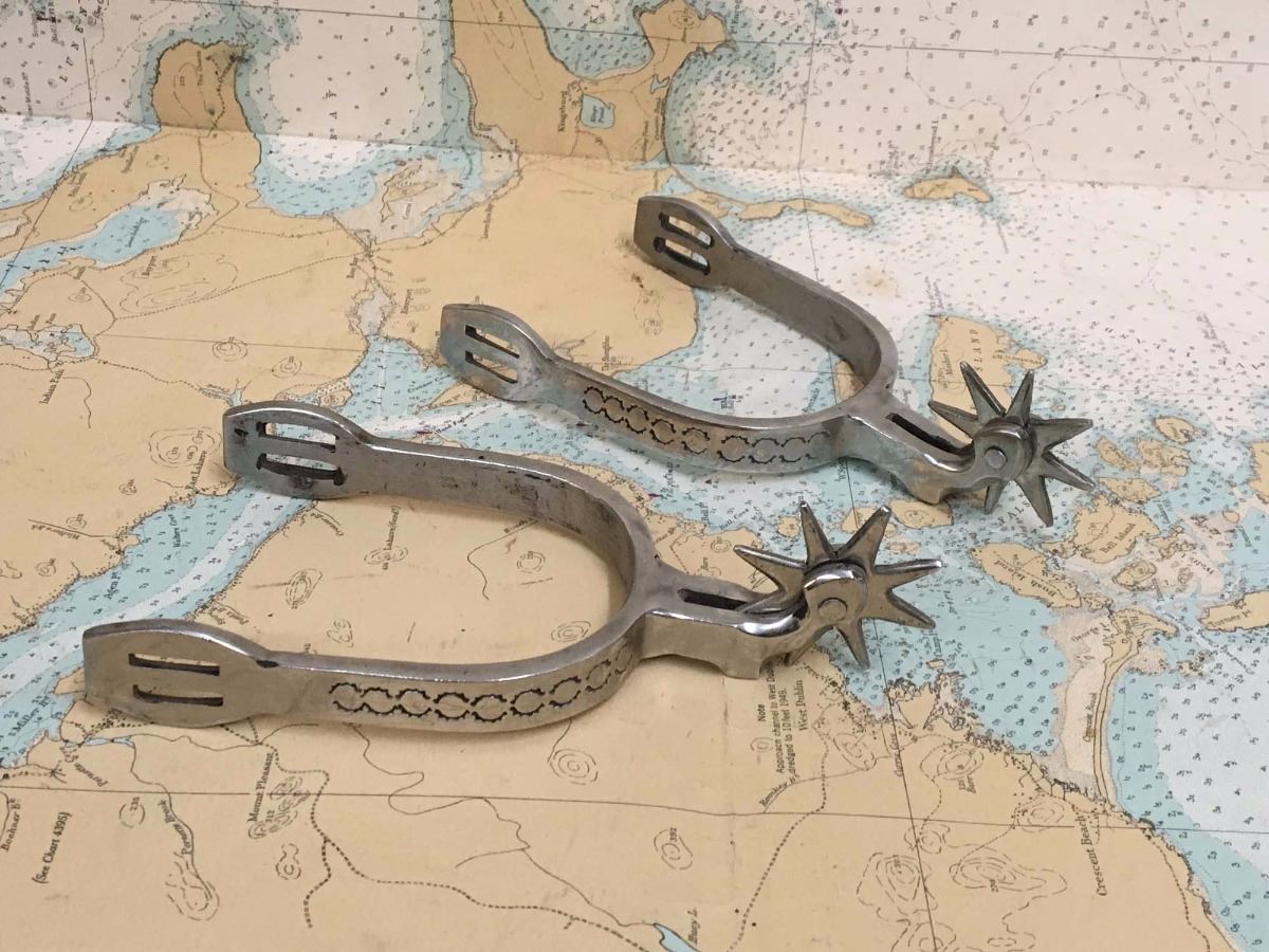 Set Of Authentic Steel Boot Spurs Bodnarus Auctioneering