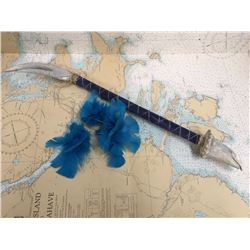 Native American "Dancing Stick" Carved by Michael Little Chief