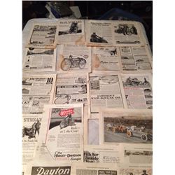 1920’s Motorcycle Ads (Indian, Pope, Blue Streak, Harley Davidson)