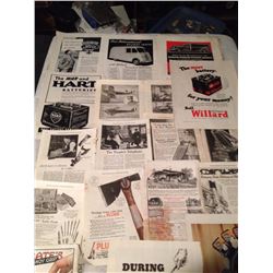 Misc. Ads (Ford, Willard, GE Lamps, International Trucks)