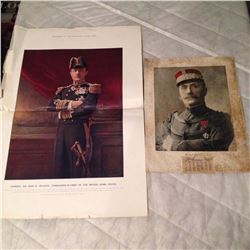 1919 Calender, W/ Military Poster