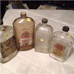 Vintage Bottles (4), Antifreeze, Whisky