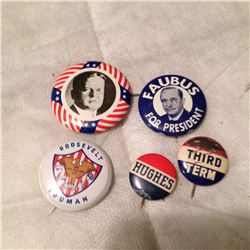Vintage Election Pins (5)