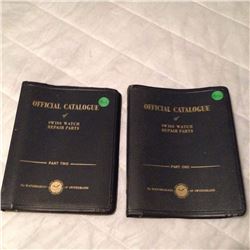 Official Catalogue Of Swiss Watch Repairs Parts, Vol 1 and 2, Original 1948, 49