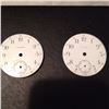 Image 1 : Face Plates For Pocket Watches (2) (Weltham Porcelain)