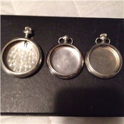 Metal Pocket Watch Cases (3)