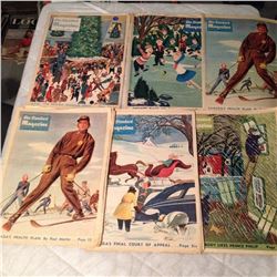 1940’s-50’s The Standard Magazines (6) (Hockey Clippings)