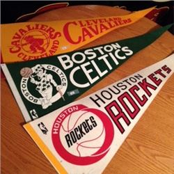 Vintage Sport Pennants (3) (Basketball) 1960’s