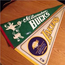 Vintage Sport Pennants (2) (Basketball) 1960’s