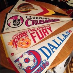 Vintage Sport Pennants (4) (Assorted) 1960’s