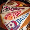 Image 1 : Vintage Sport Pennants (4) (Assorted) 1960’s