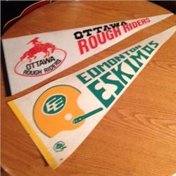 Vintage Sport Pennants (2) (Football) 1960’s