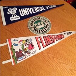 Vintage Pennants (2) Patch (1) 1970’s