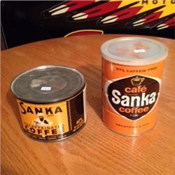 Sanka Coffee Tins (2)