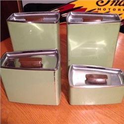 Vintage 4 Piece Canister Set (Lincoln Beauty Ware)