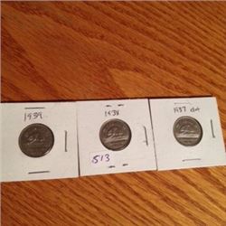 1930’s Nickels (3)