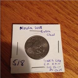 Alaska 2008 Coin, Extra Claw, USA