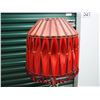 Image 3 : Fancy Red Electric Lamp W/ Matching Shade 40”, Working