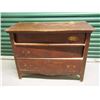 Image 3 : Antique Wooden 3 Drawer Dresser, Needs Work (Missing Hardware), 42”x21”x32”