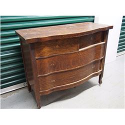 Antique Wooden 4 Drawer Dresser, Needs Work (Missing Hardware), 42”x21”x35”